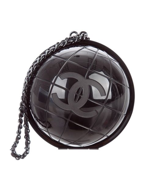 chanel plexiglass globe clutch|chanel clutch bag.